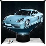 🌈 【JUSQU'À 16 COULEURS AU CHOIX】Vous pouvez également choisir le format de votre lampe 3D et de son socle (basique, tactile, haut-parleur Bluetooth, réveil, bois massif...).