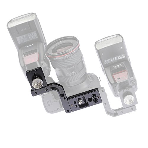 BP1 Paparazzi Mini Flash Bracket for All DSLRs and Mirrorless Cameras Arca-Swiss Type Plate Mount Modular Design can be Modified for Left or Right Side of the Camera (Canon, Nikon, Sony, Pentax etc.) by ProMediaGear - Used condition - US$91.95