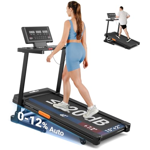 THERUN Treadmill with Incline,8.7 MPH 12% Auto...