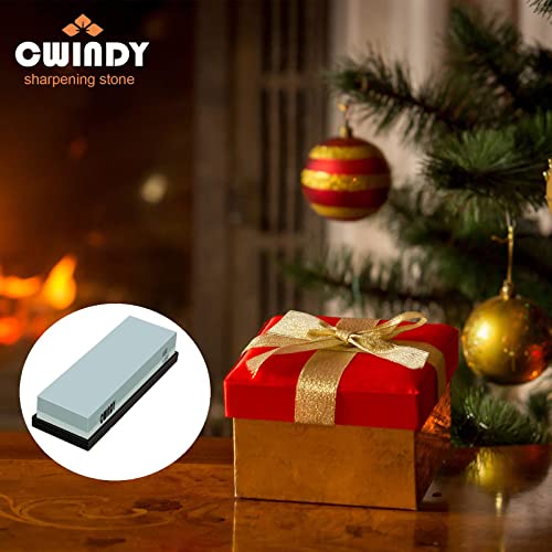 Cwindy 06272020 Whetstone Sharpening Stone Kit Dual Sided 400/1000 Grit Professional Whetstone Knife Sharpener Stone Wet Stone Set Nonslip Rubber Base thumb #5