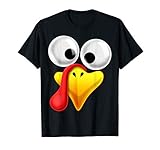 Thanksgiving Turkey Face Matching Family Costume Gift Kids T-Shirt