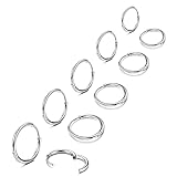 HAIAISO 5Pairs Surgical Steel Small Hoop Earrings for Women Men 1.6MM Tube Huggie Earrings Cartilage
