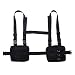 NEDVI Men Women Fashion Chest Front Bag Hip Hop Streetwear Functional Waist Packs Bag Adjustable Tactical Shoulder Bags Chest Rig Bag,Black Bag