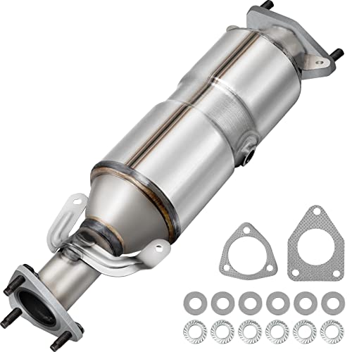 VEVOR Convertidor catalítico directo para Honda Accord 2003-2007 Sustratos cerámicos internos 400 celdas conexiones atornilladas Estructura de acero inoxidable Diseño OEM de alto flujo