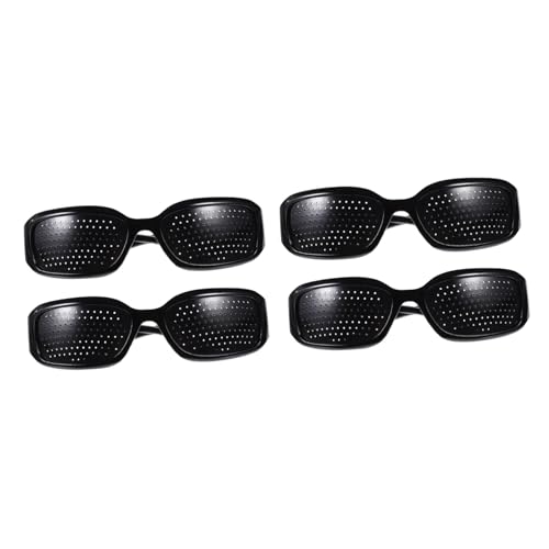 Cabilock 4 Stück Lochbrille für Augentraining Anti Müdigkeit Augenpflege Brille Rasterbrille für Sehvermögen Verbesserung und Entspannung Geeignet für Kinder und Erwachsene