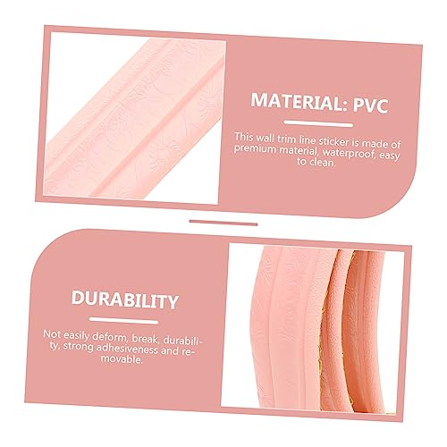 Uonlytech 6 Rolos Backsplash Peel Flexível Banheiro Cozinha Quarto Tira Borda De Casa Borda Adesiva