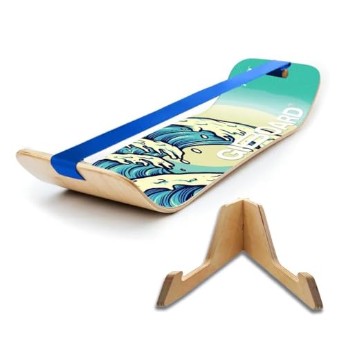 GIBBON SlackBoard with Stand - GiBoard Balance Board Kids & Adults - Slackline Balance Trainer...