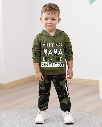 Image of DISAUR Toddler Boy Clothes Baby Outfits, Little Boys Summer Letter Printed Short Sleeve with Pants 2PCS Clothing Set