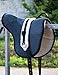 Tackmore Bareback Pad with Adjustable Girth Shock-Absorbing Riding Pad for Horse Riders Midnight Blue