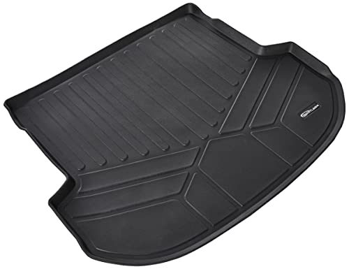 Smartliner All Weather Custom Fit Cargo Liner Trunk Mat Black Compatible With 2021-2023 Hyundai Santa Fe #TOP13