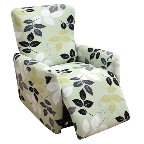 WWQQKJ Relax 4-teiliger universeller Liegesesselbezug, 1-Sitzer Liegesesselbezug mit Taschen, Stretch-Relax-Sesselbezug abnehmbar und waschbar(T)