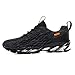 Men Sport Athletic Running Sneakers Fashion Walking Shoes Breathable Trail Runner for Man All Black Size 10