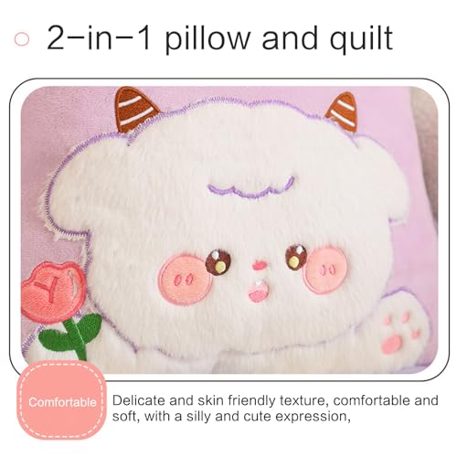Couvertures en peluche douce et confortable version coussin de place - 7