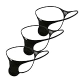 YuKaiChen Men's Ice Silk Thongs Underwear Tagless Lingerie Bikini Underwear Low-Rise Backless T-Back