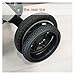 Stroller Wheel Tire Buggy Tire Each for Front Or Rear Wheel Custom PU Tubeless Tyre Cover DIY Compatible Replacement Accessories(2 Front-Triv)