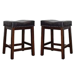 Kona 24" Tall Backless Counter Stool, Set of 2, Raisin Kona 24 Tall Backless Counter Stool Set of 2 Raisin