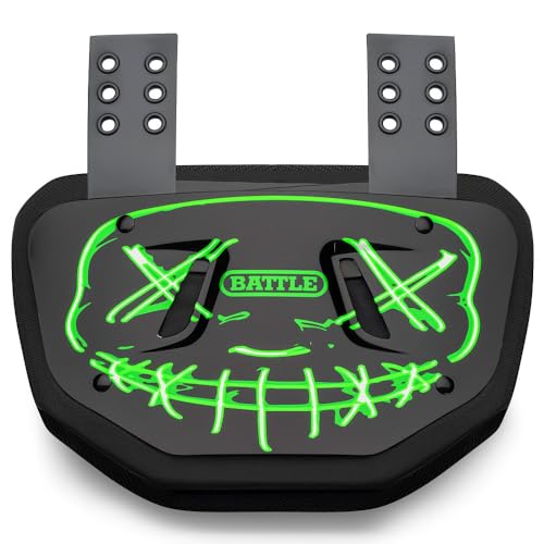 Plaque arrière de football Battle Nightmare 2.0 contre les chocs dorsaux adulte chrome