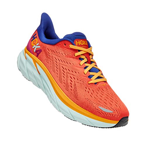 [ホカオネオネ] 陸上/ランニング ランニングシューズ クリフトン8 メンズ 27.0 レッド×オレンジ