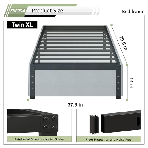 EMODA 14 Inch Twin XL Bed Frames with Cover by EMODA - Used condition - Image 2