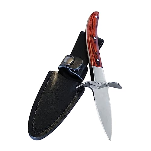 COLLBATH Aprire Le Ostriche in Acciaio Resistente e Legno Taglierino Professionale Con Manico Antiscivolo Strumento Per Molluschi