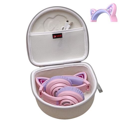 Étui rigide pour casque audio enfant Riwbox CT-7 housse de transport kaki