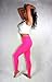 High Waisted Leggings for Women - Stretchy Seamless Full Length Pants - Neon 80s Colored Costume One Size