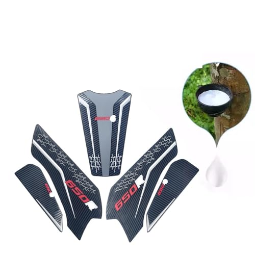 Protection réservoir CBR650 en fibre de carbone et grip gaufré