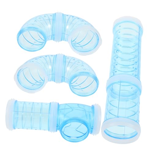 Levemolo Hamster Cage Supplies 8-Piece Set of DIY Tunnels and Tubes for Pet Exploration