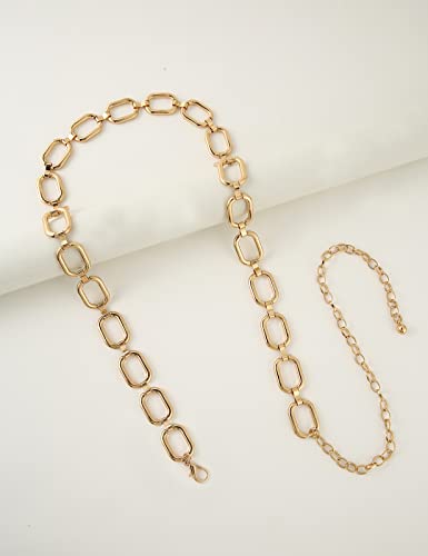 Topacc Gold Chain Belts For Women Dresses Thick Metal Link Waist Chains Belt For Jeans Skirt Girls Fashion #TOP5