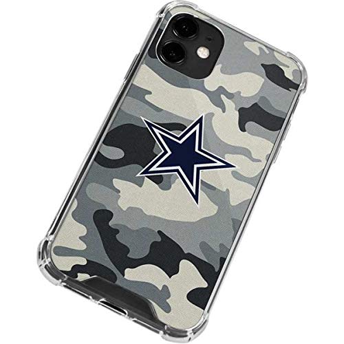 Skinit Clear Phone Case Compatible with iPhone 12 - Officially Licensed NFL Dallas Cowboys Camo Design