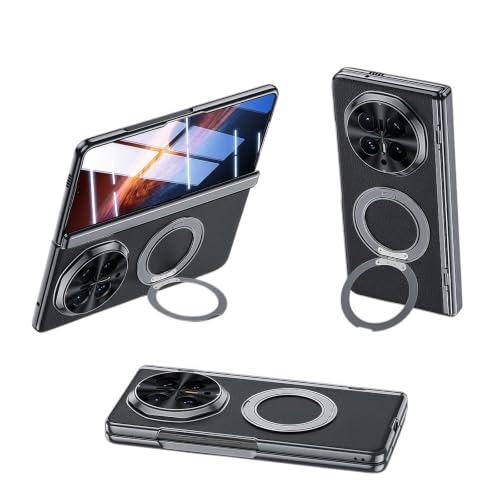 HONOR Magic V6�Ή������O�z���_�[�P�[�X (�u���b�N) | �X�N���[���v���e�N�^�[�����A���C�����X�[�d�Ή��A�҂�����t�B�b�g�̏Ռ��z���P�[�X