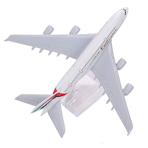Image of Toys uncle Diecast Aeroplane Scale Model Only For Display, Size -16 Cm: A380 Emirates Airline, Multicolor
