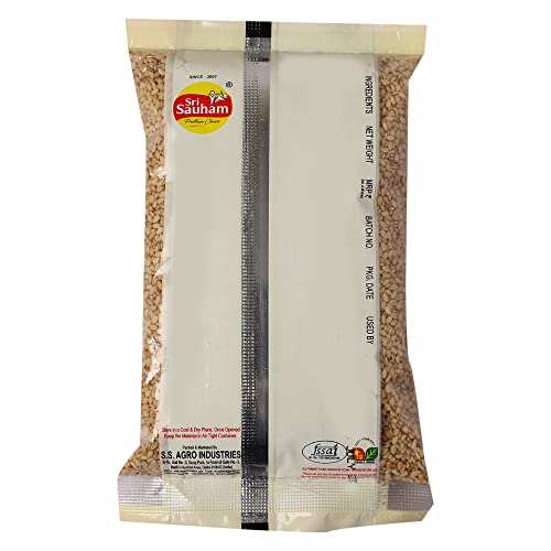 Image of Sri Sauham Premium Seeds - Natural Raw White Sesame Seeds - 200 Gram | Fresh, Antioxidant Rich, High in Phosphorus & Fibre Safed Til | Everyday Essentials | Vegan & Gluten Free