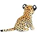TUKVESZE Brown Cheetah Stuffed Animals 8 inch, Cute & Lifelike Cheetah Stuffed Animals Plush Toy, Gifts for Boys and Girls (8 inch)