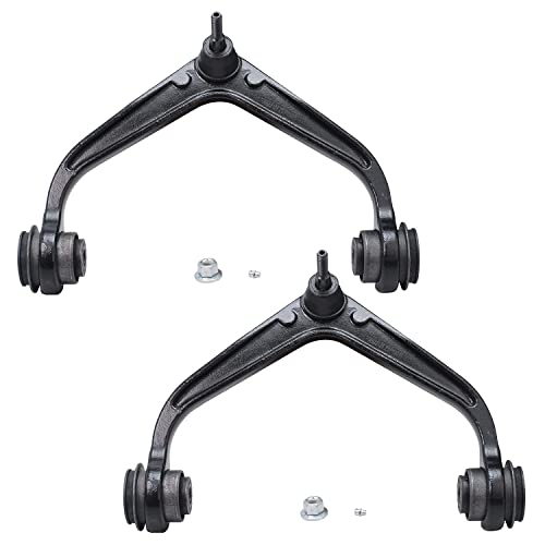 Image of Detroit Axle - Front End Kit for 2011-2019 Chevy Silverado GMC Sierra 2500HD 3500HD, 4 Upper Lower Control Arms w /Ball Joint 2 Outer Tie Rods 2 Sway Bars 2012 2013 2014 2015 2016 2017 2018 Replacement