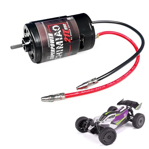 21T RS550 Brushed Waterproof RC Motor for 1/10 Scale RC Truc
