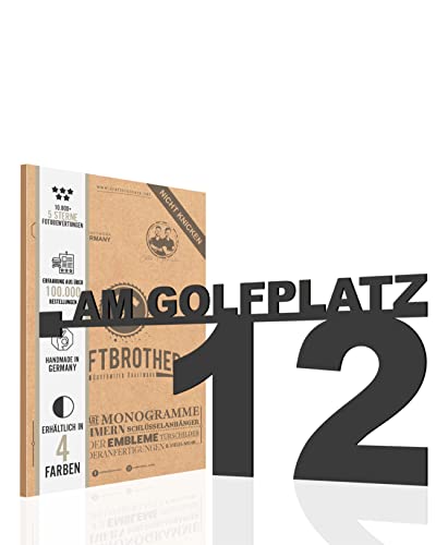 CRAFTBROTHERS® Personalisierbare Hausnummer | Rostfreies Hausnummernschild Aus Stahl In Premium Qualität | Handarbeit Made In Germany | Klassisch Cover