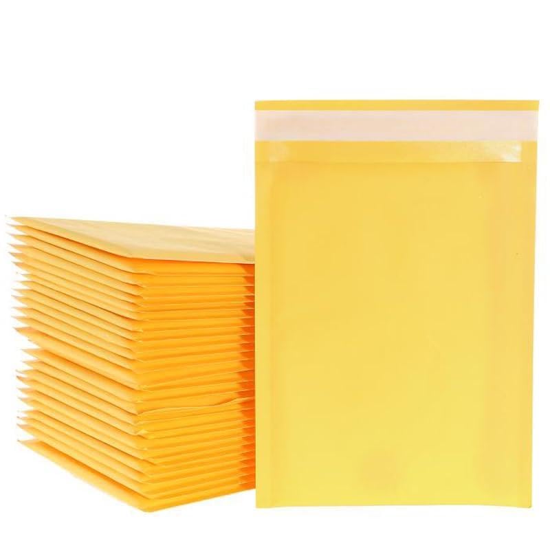 Buste Imbottite Per Spedizioni 100 pz/lotto Buste di Carta Kraft Buste a Bolle Specifiche Diverse Mailer Busta di Spedizione Imbottita con Busta a Bolle Buste Imbottite(Color:130x150mm)