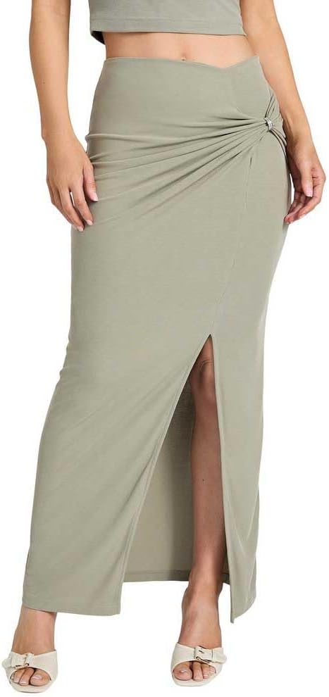 GUESS Women's Eco Aimee Jewel Drap Skirt