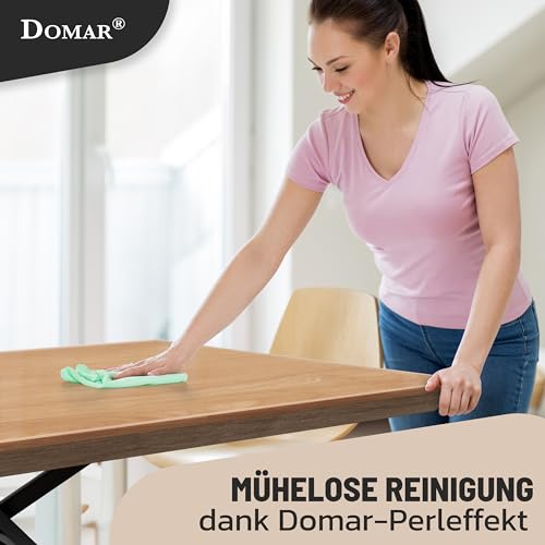 Domar - Tischfolie transparent 2mm nach maß - Made in Germany I Glasklare Tischdecke transparent mit abgeschrägter Kante I Zuverlässiger… – Ansicht 3
