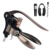 Weinflaschenöffner,Professioneller Korkenzieher Weinöffner, manueller Handhebel, Korkenzieher mit ergonomischer Hebelpumpe, Spirale, Kaninchen-Stil