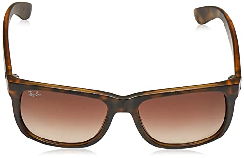 Ray-Ban RB4165 Justin Rectangular Sunglasses, Tortoise, 55 mm2