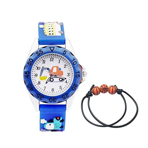 MUXIJIA Relojes de Pulsera para Niño Niña de 3 a 10 años, Analógicos Cuarzo Reloj Cute 3D Cartoon Correa de Silicona Reloj para Niños
