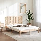 La estructura de cama está fabricada con madera de pino maciza, un material natural que aporta vetas rectas y un distintivo aspecto rústico a tu dormitorio.