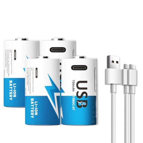 CR123A Lithium Battery, [4-Pack] 700mAh High Capac