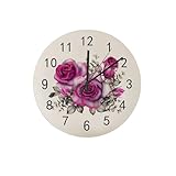 Design élégant : sans cadre et sans couvercle en verre, ce qui facilite la lecture de l'heure, cette horloge murale est légère et luxueuse, facile à accrocher et élégamment unique.