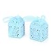 50 Pack Baby Blue Elephant Boy Baby Shower Decoration Laser Cut Paper Party Treat Box Wedding Royal Prince Boy Birthday Gifts Wrapping Candy Buffet Table Centerpieces