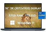 Dell 2023 Upgraded Inspiron 16 Plus Laptop, 16'' 16:10 3K(3072x1920), Intel 12th Gen Core i7-12700H(14-core), Nvidia GeForce RTX 3050 Ti, 32GB RAM|1TB SSD, Wi-Fi 6, USB-C|HDMI, Windows 11, Dark Green