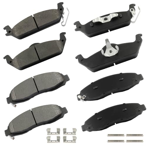 Image of cciyu D962 & D963 Front Rear Metal Disc Brake Pads Kit For Dodge For Dakota 2003-2004