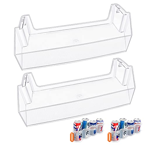 [2 PACK] UPGRADED W11239961 W10900538 Refrigerator Door Shelf Bin Compatible with Whirlpool Refrigerator Door Shelf Parts PS12578777 AP6333410 WRS315SDHZ08 WRS321SDHZ08 WRS315SDHM WRS325SDHZ Door Bin